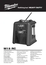 Milwaukee M18 RC Original Instructions Manual preview