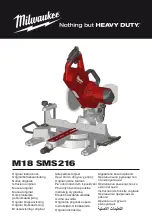 Preview for 1 page of Milwaukee M18 SMS216 Original Instructions Manual