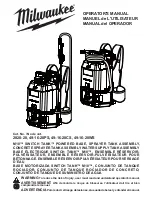 Preview for 1 page of Milwaukee M18 SWITCH TANK 2820-20 Operator'S Manual