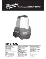 Milwaukee M18 TAL Original Instructions Manual предпросмотр