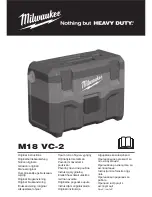 Предварительный просмотр 1 страницы Milwaukee M18 VC-2 Original Instructions Manual