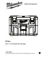 Milwaukee M18 WDV Operator'S Manual preview