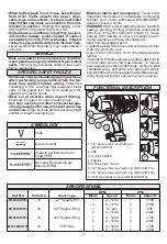 Preview for 3 page of Milwaukee M18CHIWP12 Operator'S Manual