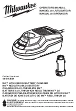 Milwaukee M4 48-59-2001 Operator'S Manual preview