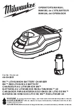 Milwaukee M4 48-59-2001 Operator'S Manual предпросмотр