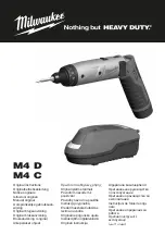 Milwaukee M4 C Original Instructions Manual preview