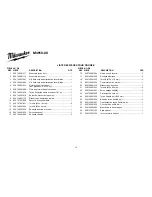 Предварительный просмотр 14 страницы Milwaukee M4910-20 Repair Sheet