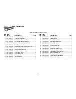 Preview for 15 page of Milwaukee M4910-20 Repair Sheet