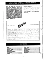 Предварительный просмотр 2 страницы Milwaukee Magnum 0224-1 Operator'S Manual