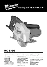 Предварительный просмотр 1 страницы Milwaukee MCS 66 Original Instructions Manual