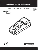 Milwaukee Mi451 Instruction Manual preview