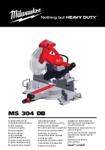 Milwaukee MS 304 DB Original Instructions Manual preview