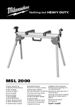 Milwaukee MSL2000 Original Instructions Manual preview