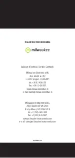 Preview for 52 page of Milwaukee MW306 MAX Instruction Manual