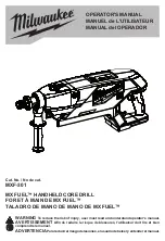 Preview for 1 page of Milwaukee MX FUEL MXF-301 Operator'S Manual