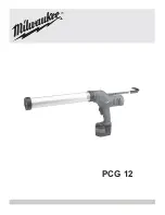 Preview for 1 page of Milwaukee PCG 12 Manual