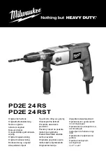 Milwaukee PD2E 24 RS Original Instructions Manual предпросмотр