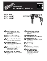 Предварительный просмотр 1 страницы Milwaukee PFH 20 E Instructions For Use Manual