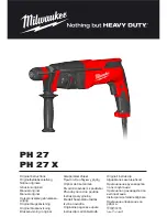 Preview for 1 page of Milwaukee PH 27 Original Instructions Manual