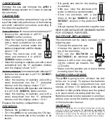 Preview for 2 page of Milwaukee pH54 User Manual