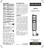 Preview for 1 page of Milwaukee pH600 User Manual