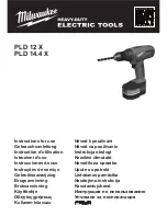 Milwaukee PLD 12 X Instructions For Use Manual preview