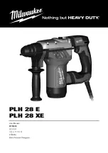 Preview for 1 page of Milwaukee PLH 28 E User Manual