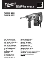 Milwaukee PLH 30 QEX Instructions For Use Manual preview