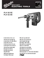 Milwaukee PLH 30 XE Instructions For Use Manual preview