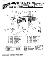 Milwaukee S-114G Service Parts List предпросмотр