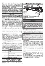 Preview for 3 page of Milwaukee SAWZALL M18BSX Operator'S Manual