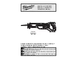 Предварительный просмотр 1 страницы Milwaukee SAWZALLM 18 Operator'S Manual