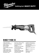 Preview for 1 page of Milwaukee SSD 1100 X Original Instructions Manual