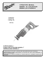 Preview for 1 page of Milwaukee Super Sawzall 6537-22 Operator'S Manual