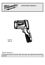 Milwaukee Temp-Gun 2268-40 Operator'S Manual предпросмотр