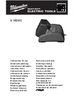 Preview for 1 page of Milwaukee v 1828c Instructions For Use Manual