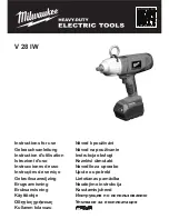 Preview for 1 page of Milwaukee V 28 IW Instructions For Use Manual