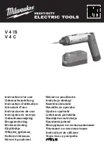 Предварительный просмотр 2 страницы Milwaukee V 4 C Instructions For Use Manual