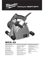 Preview for 1 page of Milwaukee WCS 45 Original Instructions Manual