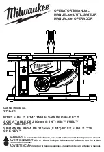 Preview for 1 page of Milwuakee M18 FUEL 2736-20 Operator'S Manual