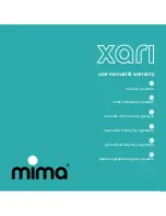 Предварительный просмотр 1 страницы Mima xari User Manual & Warranty