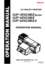 Preview for 1 page of MIMAKI 3042 MkII EX Operation Manual