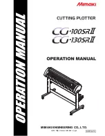 MIMAKI CG-100SRII Operation Manual preview