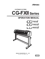 Preview for 1 page of MIMAKI CG-130FXII Operation Manual