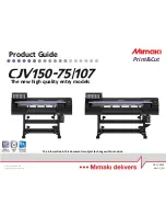 MIMAKI CJV150-75/107 Product Manual предпросмотр