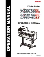 MIMAKI CJV30-100BS Operation Manual preview