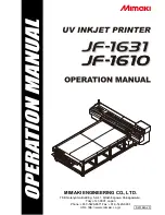 MIMAKI JF-1610 Operation Manual preview