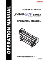 MIMAKI JV400-130SUV Operation Manual preview