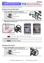 MIMAKI JV400-LX Daily Care Manual preview