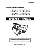 MIMAKI JV5-130S Operation Manual preview